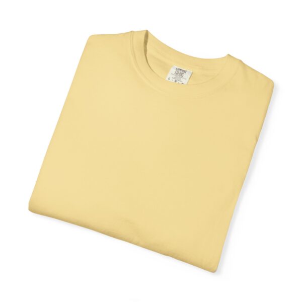 “Chase the Sunshine” Premium Cotton T-Shirt – Light Yellow - Image 4