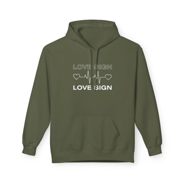 Unisex Premium Fleece Hoodie – A fusion of minimalism and statement wea... - Image 7
