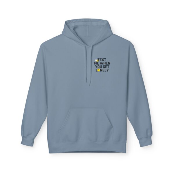 "Text Me When You Get Lonely" Hoodie – Front & Back Print, Unisex - Image 10