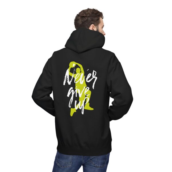 Never Give Up Printed Hoodie – Unisex (4 Colors) - Image 12