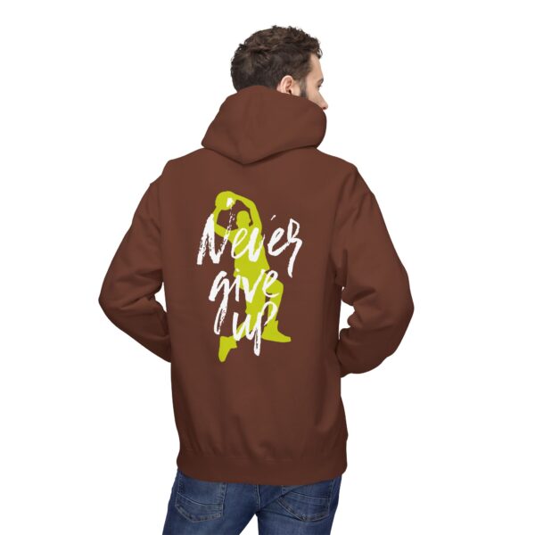Never Give Up Printed Hoodie – Unisex (4 Colors) - Image 6