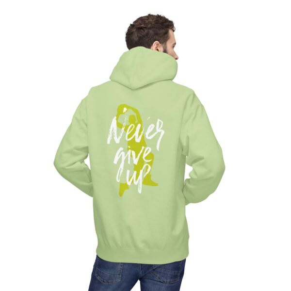 Never Give Up Printed Hoodie – Unisex (4 Colors) - Image 3