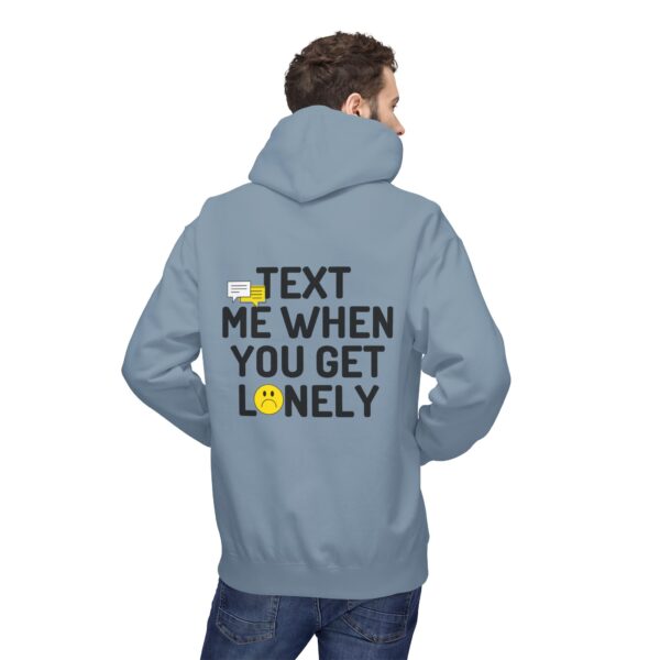 "Text Me When You Get Lonely" Hoodie – Front & Back Print, Unisex - Image 12