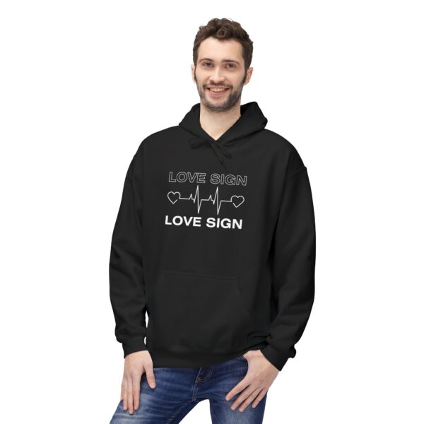 Unisex Premium Fleece Hoodie – A fusion of minimalism and statement wea... - Image 3