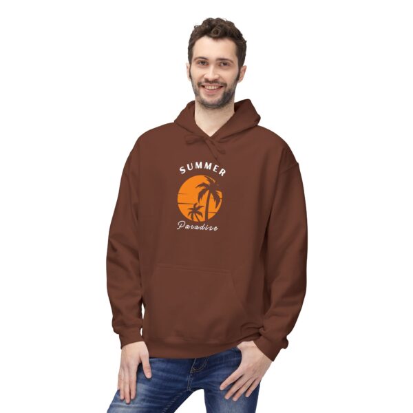 Summer Paradise Palm Hoodie – Unisex (4 Colors) - Image 5
