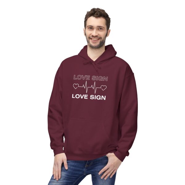 Unisex Premium Fleece Hoodie – A fusion of minimalism and statement wea... - Image 6