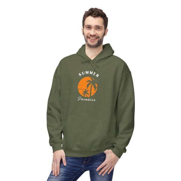 Summer Paradise Palm Hoodie – Unisex (4 Colors) - Image 8