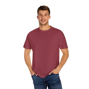 Men’s Premium Cotton T-Shirt – Deep Maroon Red